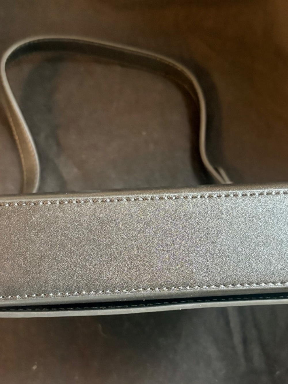 Aupen asymmetrical faux leather handbag - Picture 3 of 5